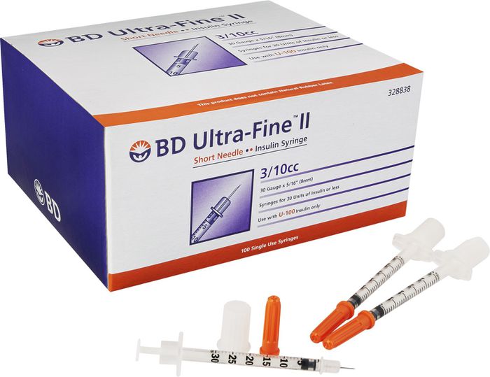 Kim tiêm tiểu đường BD Ultra Fine II 0.3ml 100c/h