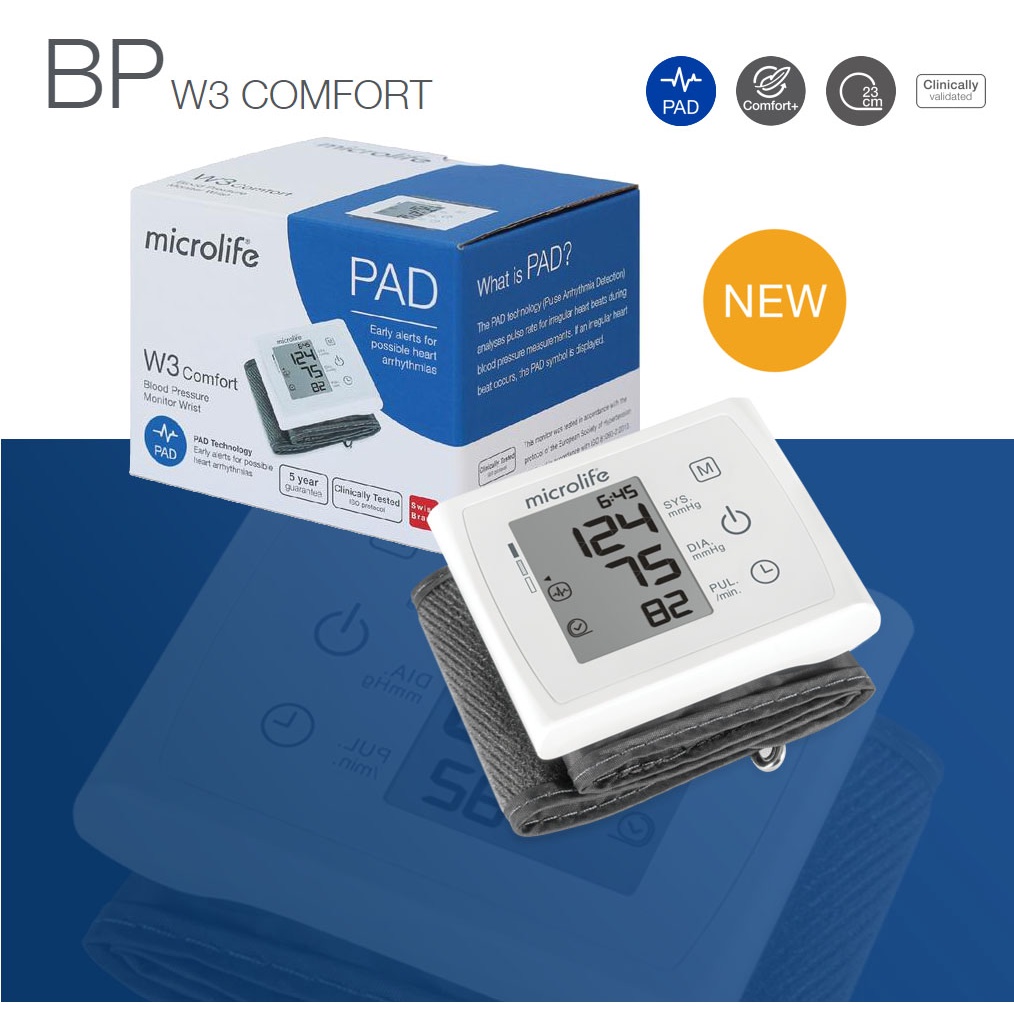 Máy Đo Huyết Áp Cổ Tay Microlife W3 Comfort