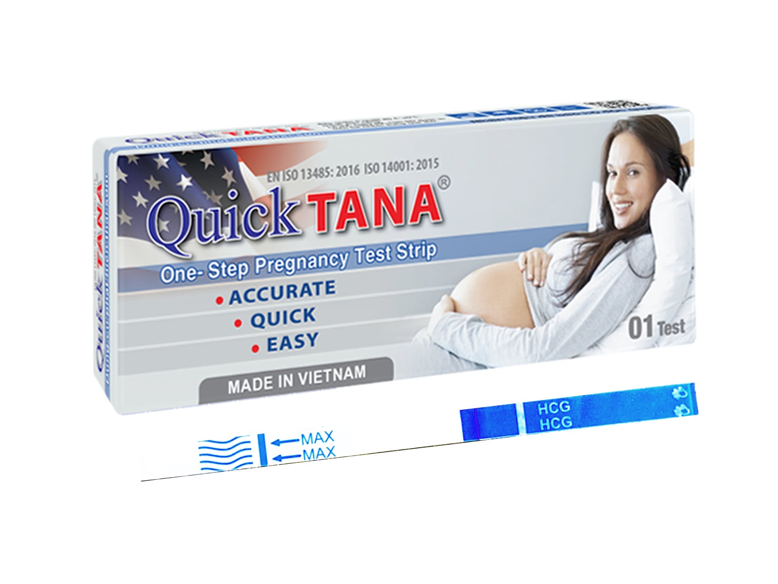 Que thử thai Quicktana hộp 12 test