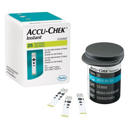 Que tiểu đường Accu-chek Instant (25 que thử)