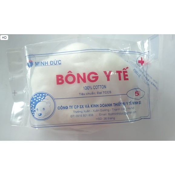 Bông Minh Đức 5g 50 gói/bịch