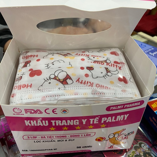 Khẩu trang Palmy trẻ em hộp 50 chiếc