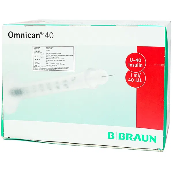 Bơm tiêm tiểu đường Omnican 40 (100c) - Đức