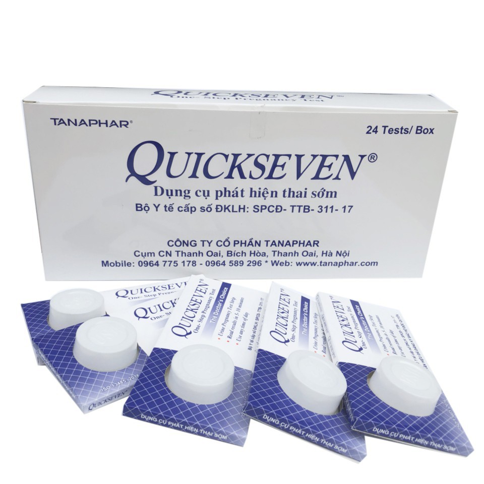 Que thử thai Quickseven hộp 24 test