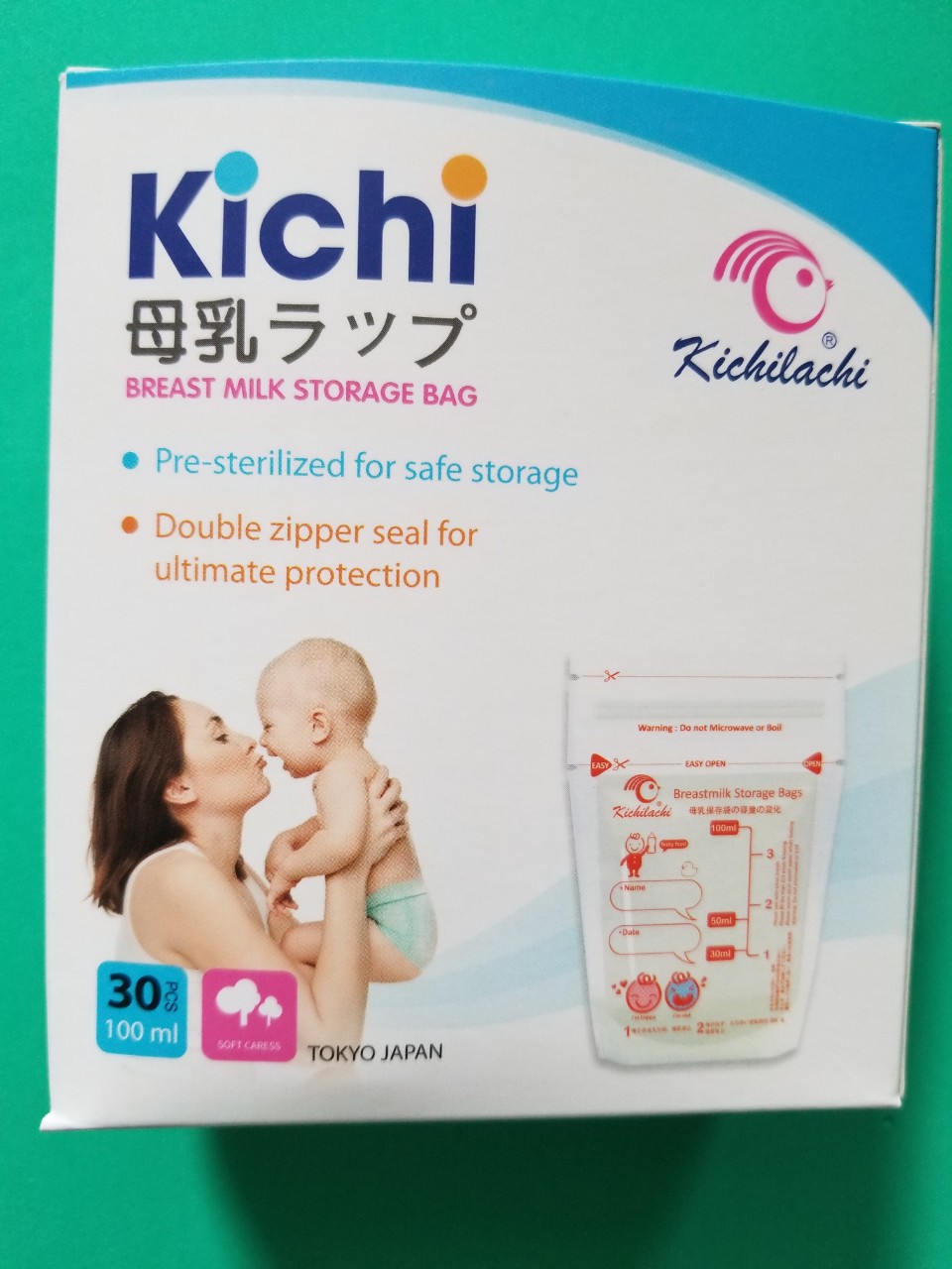 Túi trữ sữa Kichilachi 100ml hộp 30 cái