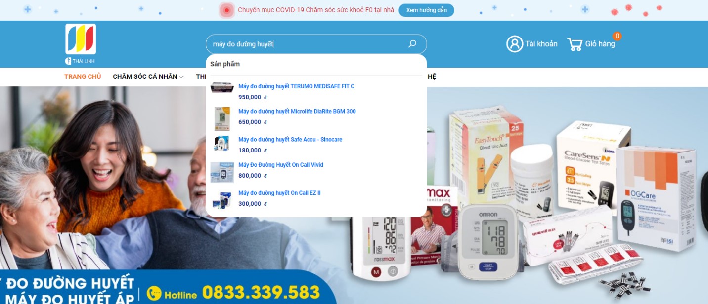 giao diện sản phẩm