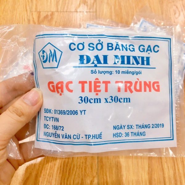 Gạc tiệt trùng Đại Minh 30x30 (50miếng đắt)