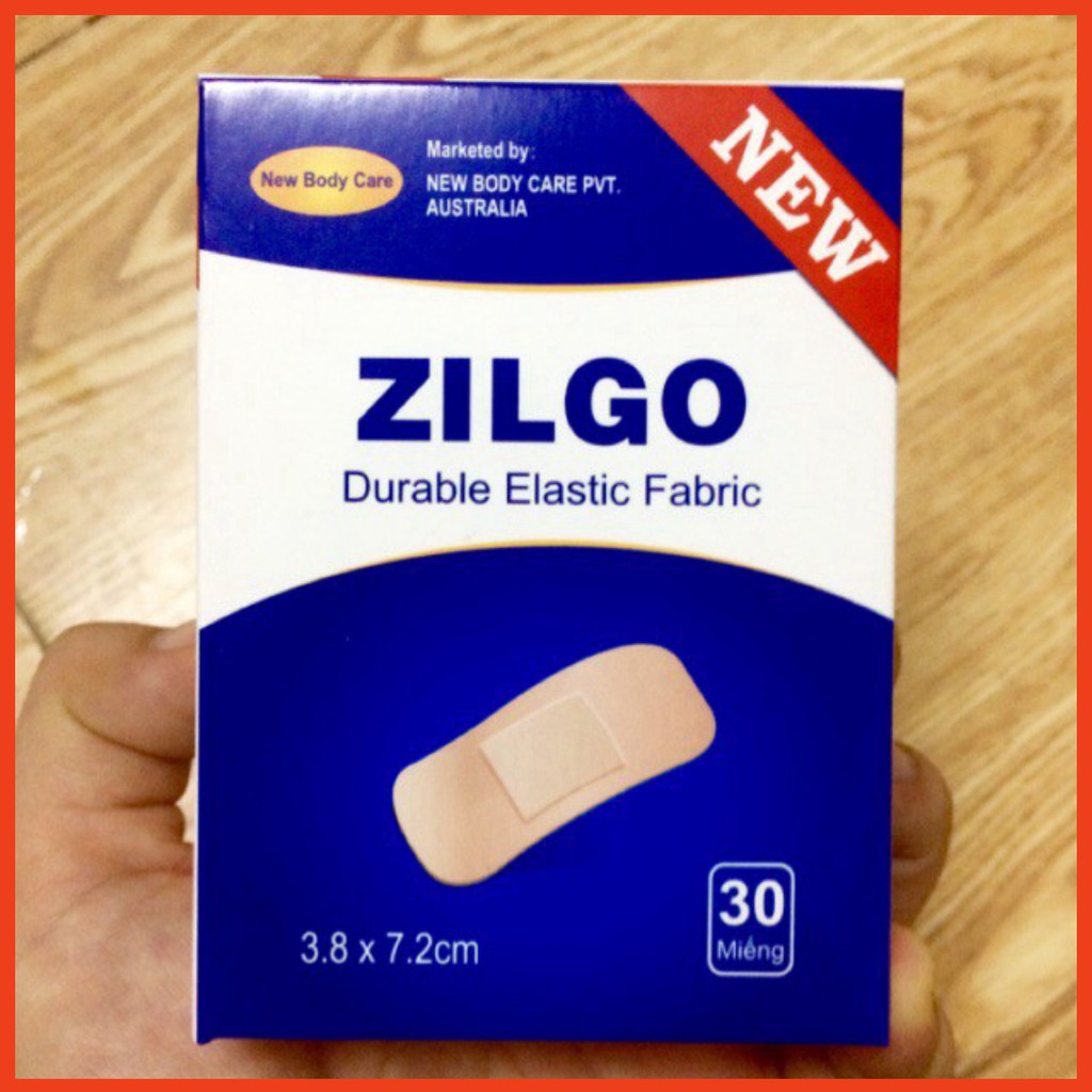 Băng cá nhân Zilgo 30 miếng bản lớn