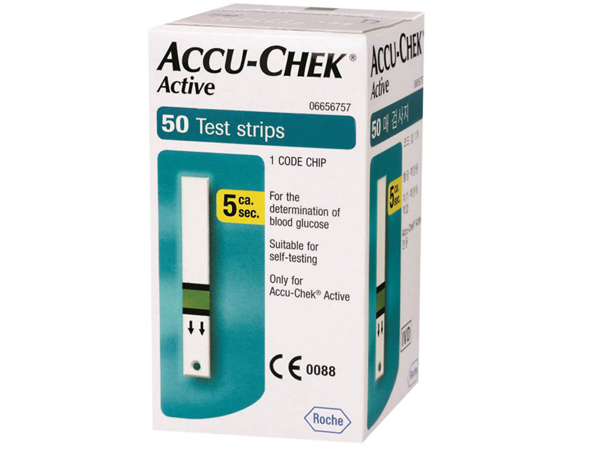 Que tiểu đường Accu-Chek Active (50 que)