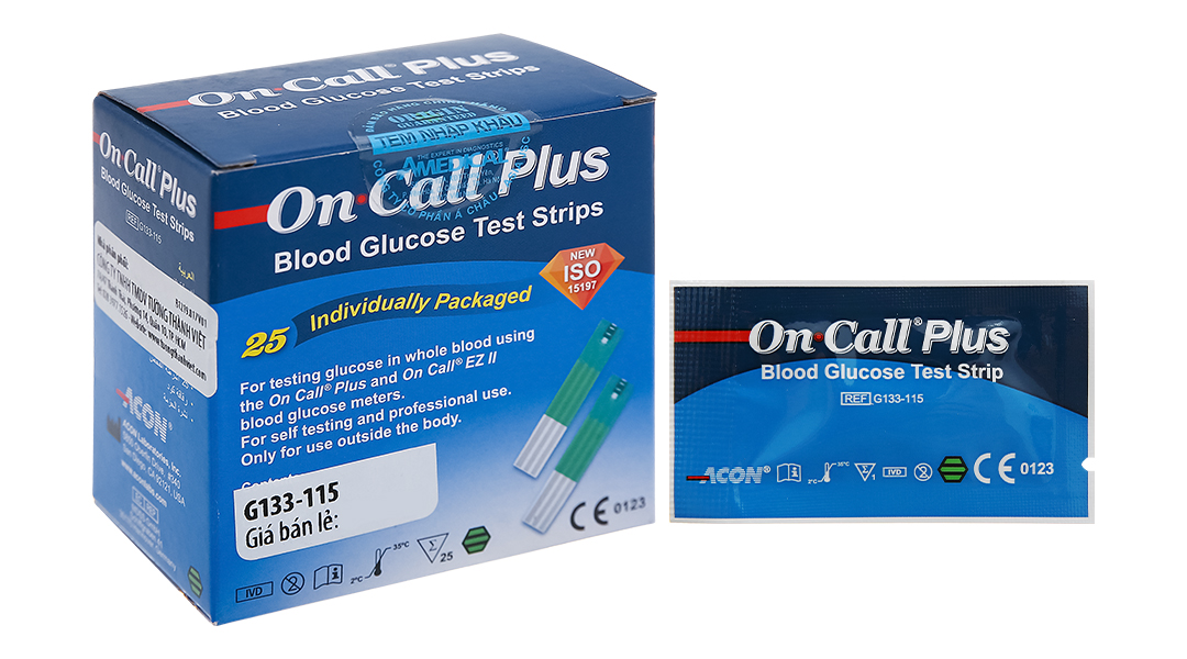 Que tiểu đường On Call Plus (25 que)