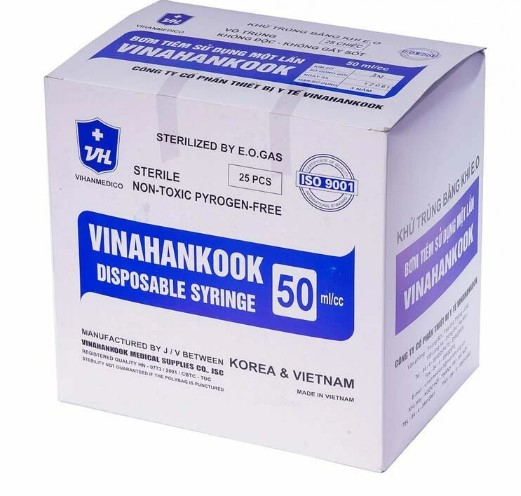 Bơm tiêm dùng 1 lần Vinahankook 50ml (TIÊM)