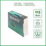 Bao cao su siêu mỏng siêu trơn Sure Ultra Thin - hộp 3 bao 24 hộp/ lốc