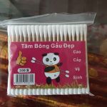 Tăm bông tăm gỗ gấu trúc 100 que (24 gói)